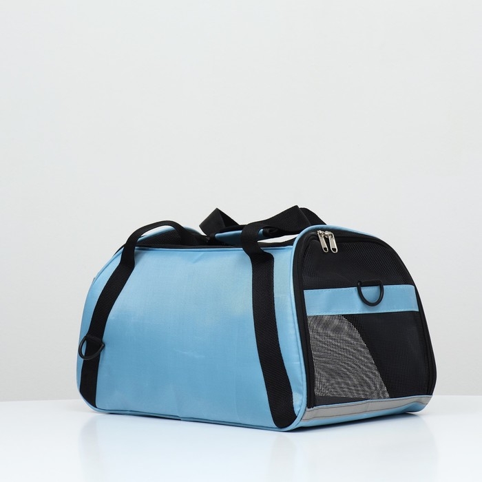 Сумка-переноска сетчатая, 48 х 25 х 29 см, голубая Сумка-переноска сетчатая, 48 х 25 х 29 см, голубая