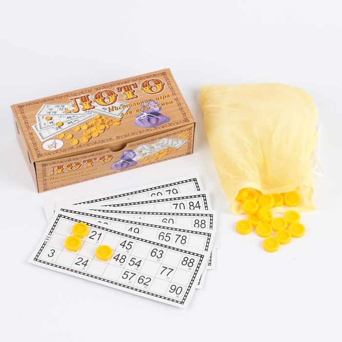 Русское лото, игра настольная, 24 карточки, карточка 8 х 18 см Русское лото, игра настольная, 24 карточки, карточка 8 х 18 см