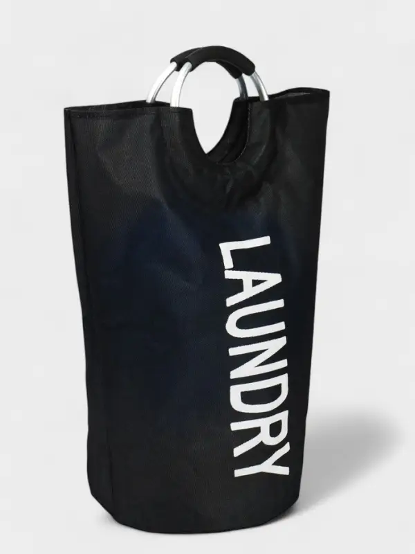 Корзина для белья Доляна &laquo;Модерн&raquo;, с ручками, 30&times;58 см, чёрная