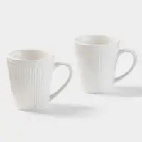 Набор кружек Magistro Edne, 300 мл, 2 шт., фарфор, белый