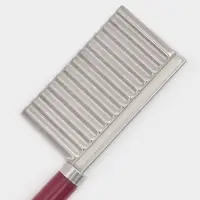 Нож для фигурной нарезки Доляна &laquo;Вкус&raquo;, 18.5&times;5.5 см, бордовый