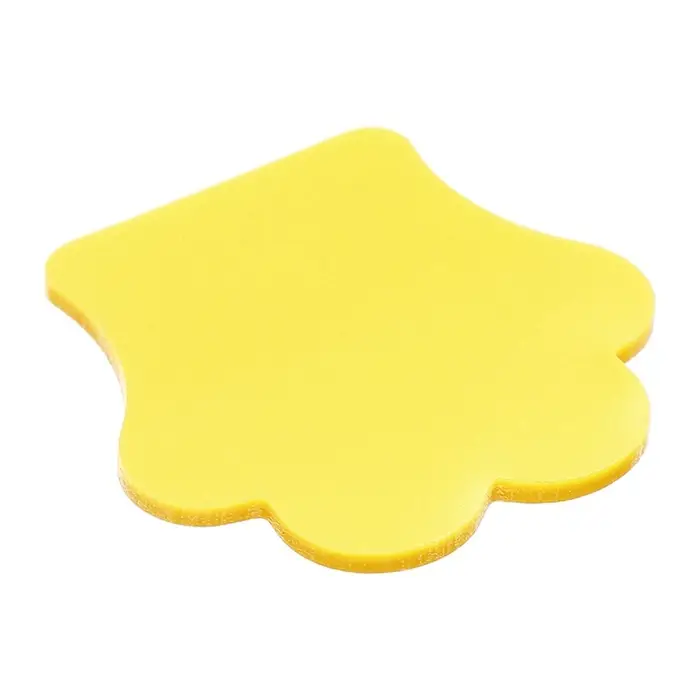 Блок-закладка с липким краем &laquo;Лапка&raquo;, 45 мм &times; 45 мм, 50 листов, пластик, жёлтый