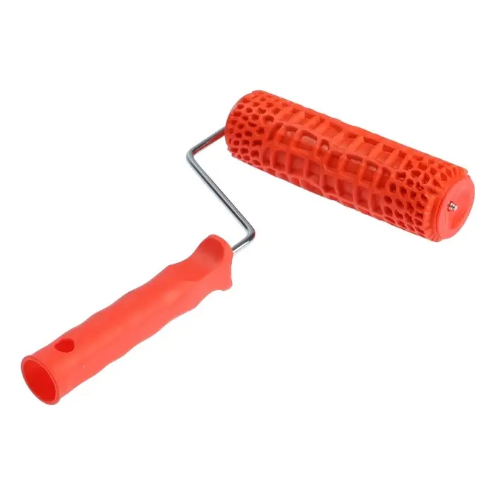 Валик декоративный ТУНДРА, резиновый, &laquo;змея&raquo;, рукоятка d=6 мм, 180 мм