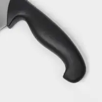 Топорик кухонный для рубки мяса Sharp, лезвие 17.8 см, нержавеющая сталь, чёрная ручка