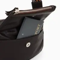 Сумка женская кросс-боди TEXTURA на молнии, 21&times;7&times;13 см, тёмно-коричневая