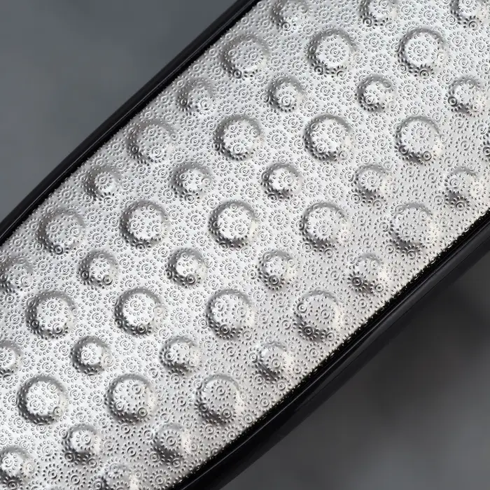 Пилка для пяток, трапеция, лазерная, двусторонняя, 24.5 см, чёрная