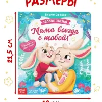 Набор картонных книг &laquo;Тёплые сказки&raquo;, 3 шт. по 12 стр.