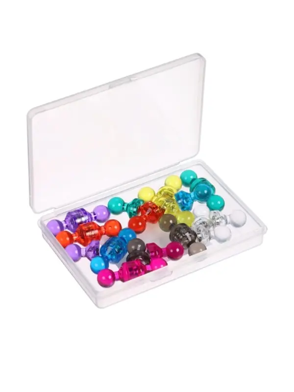 Набор магнитов, 24 штуки для доски &laquo;Пешки&raquo;, 11&times;17 мм, 7 цветов