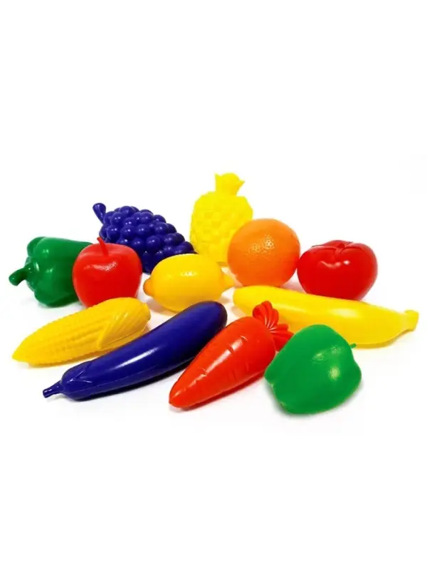 Игровой набор &laquo;Овощи, фрукты&raquo;, 12 штук, МИКС