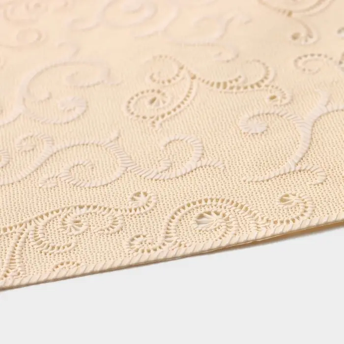 Салфетка ажурная для стола «Нежность. Витки», 45×30 см, бежевая