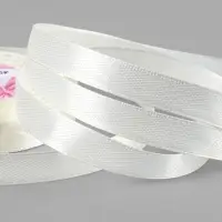 Лента атласная, 10 мм, 23&plusmn;1 м, светло-жёлтая