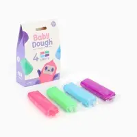 Тесто BabyDough 4 шт в коробке розовый щипок №1