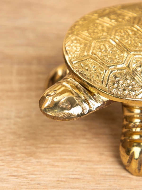 Сувенир-шкатулка Сувенир-шкатулка "Черепаха в ромбики" латунь 10х6х3 см