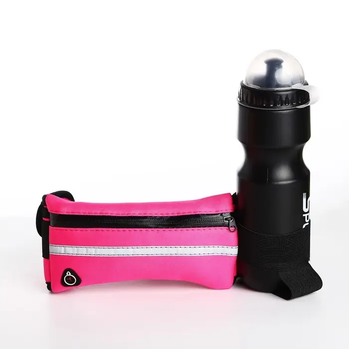 Сумка для бега на молнии, малиновая