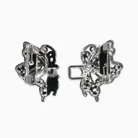 Зажим для кардигана "Ажур" бабоччка, цвет серебро Зажим для кардигана "Ажур" бабоччка, цвет серебро