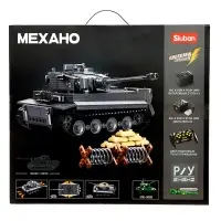 Конструктор Механо Sluban &laquo;Немецкий танк TIGER&raquo;, радиоуправление, 814 деталей