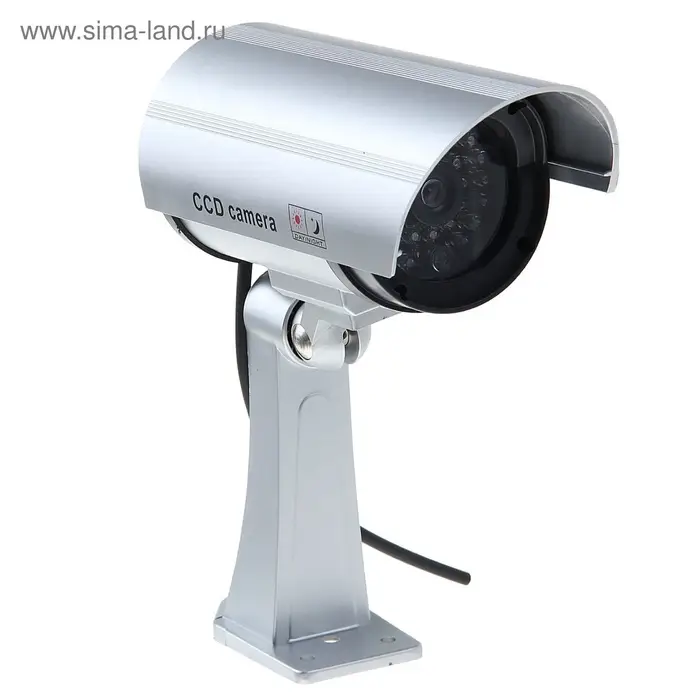 Муляж уличной видеокамеры Luazon VM-2, с индикатором, 2хАА (не в комплекте), серый