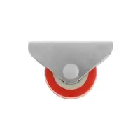 Ролик выкатной CAPPIO, прорезиненный, d=24 мм, 4 шт.