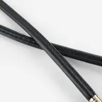 Ручка-шнурок для сумки, с карабинами, 120&times;0.6 см, чёрная