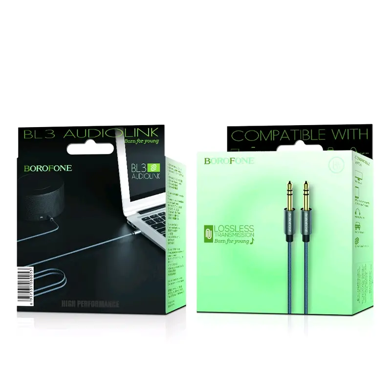 * Кабель AUX BL3 1M Borofone черный * Кабель AUX BL3 1M Borofone черный