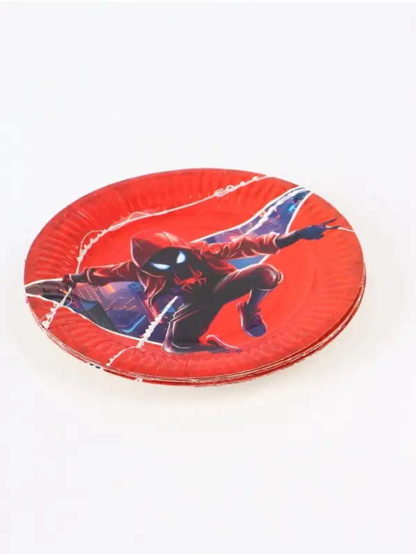 Тарелка одноразовая 18 см, набор 10 шт, Паук