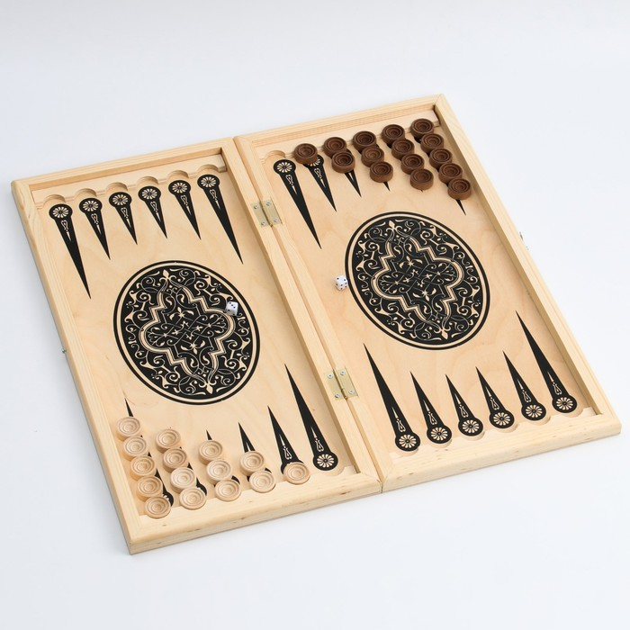 Нарды деревянные большие, настольная игра "Восток", 50 х 50 см