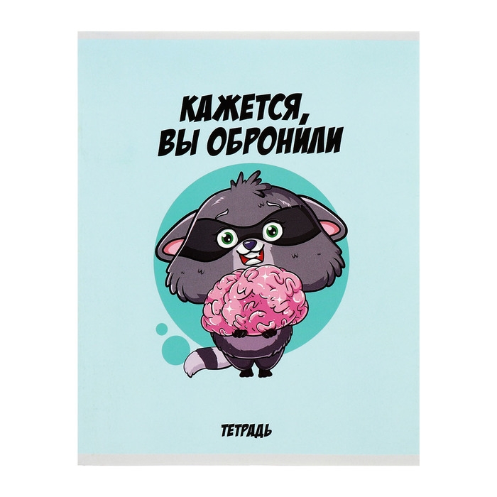 Комплект тетрадей из 5 штук, 48 листов в клетку Calligrata  Комплект тетрадей из 5 штук, 48 листов в клетку Calligrata "Дерзкий енот", обложка мелованный картон, блок офсет