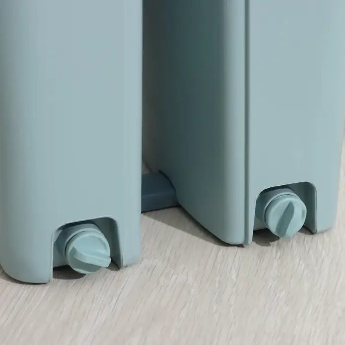 Швабра с отжимом и ведро Доляна, швабра плоская, ведро с двумя отсеками, 8 л, дополнительная насадка