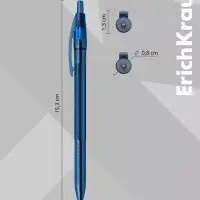 Ручка шариковая автоматическая ErichKrause R=301 Matic Original, узел 1 мм, синяя