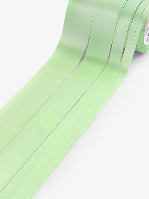 Атласная лента, набор 5 шт., 6/10/20/40/50 мм, 23&plusmn;1 м, нежно-зелёная №181