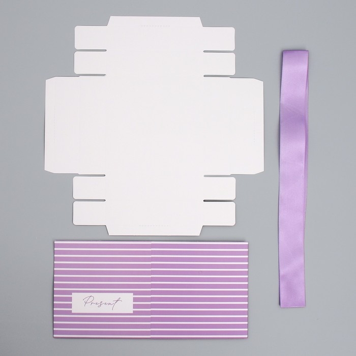 Коробка подарочная складная, упаковка, «Present», 15 х 15 х 15 см