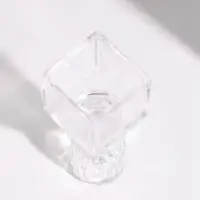 Подсвечник стеклянный на 1 свечу, &laquo;Геометрия&raquo;, d=2.5 см, двусторонний