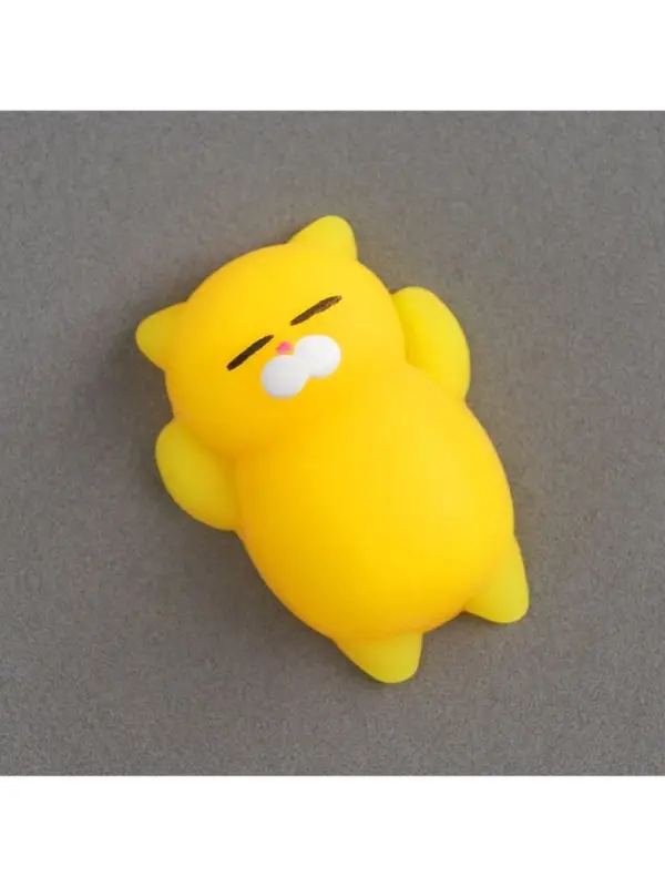 Антистресс игрушка - мялка «Кошечка», жёлтый