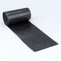 Мешки для мусора в рулоне 60 л, черные, ПНД, толщина 15 мкм, 50 шт.