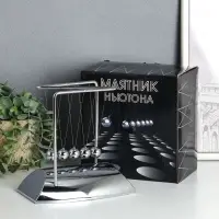 Маятник настольный антистресс &laquo;Шары Ньютона. Колыбель техно&raquo;, хром, 19&times;19&times;10 см