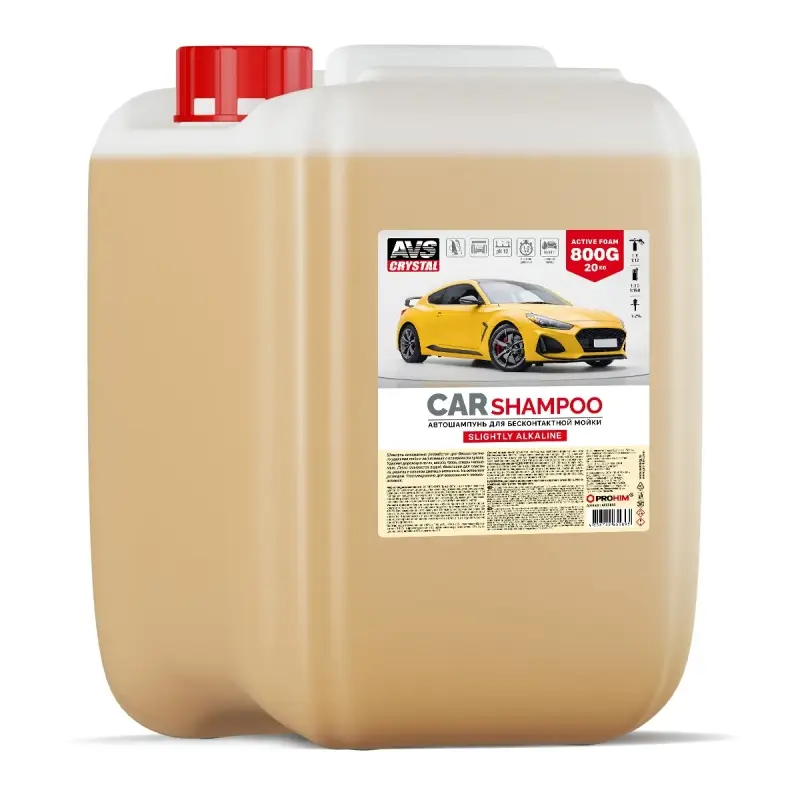 Автошампунь для б/к мойки AVS "Active Foam" 1: 8-12 800G SLIGHTLY ALKALINE 20 кг