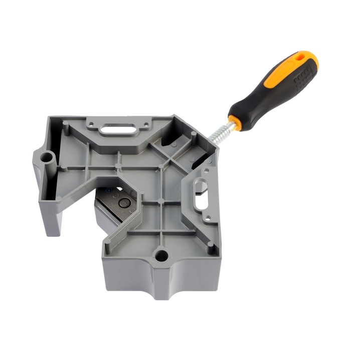 Струбцина угловая ТУНДРА, металлическая, один зажим, 2К рукоятка, 60 мм Струбцина угловая ТУНДРА, металлическая, один зажим, 2К рукоятка, 60 мм