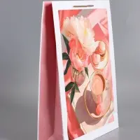 Пакет подарочный "Утренний кофе", ламинированный, 33 х 42,5 х 10 см