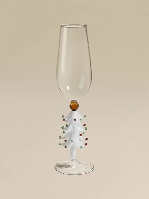 Бокал для вина Бокал для вина "Елочный", розовый 8х20,5 см