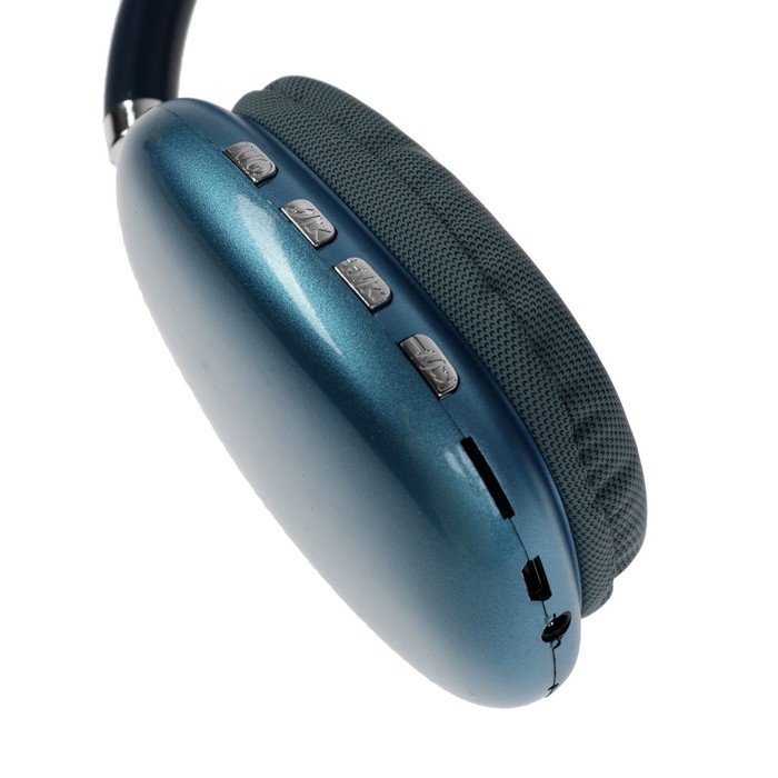 Наушники беспроводные P9, полноразмерные, BT 5.0, микрофон, Jack 3.5 мм, 150 мАч, синие Наушники беспроводные P9, полноразмерные, BT 5.0, микрофон, Jack 3.5 мм, 150 мАч, синие