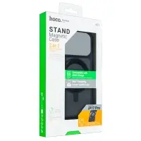 Чехол для iPhone 17 Pro Hoco AS1 Stand Magnetic Case (Black)