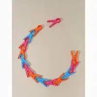 Прищепки для белья в корзинке Доляна, 7.5 см, 36 шт., МИКС