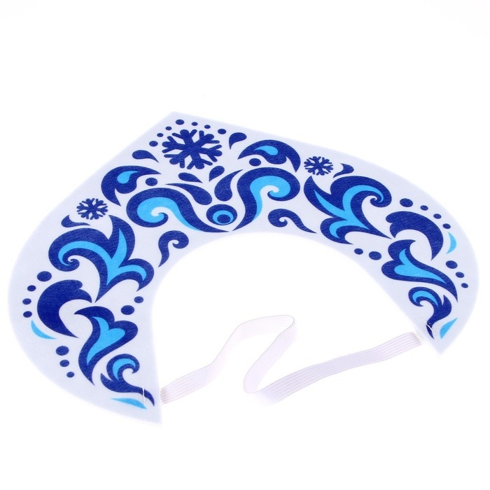 Новый год! Карнавальный кокошник «Снежная принцесса» из фетра Новый год! Карнавальный кокошник «Снежная принцесса» из фетра