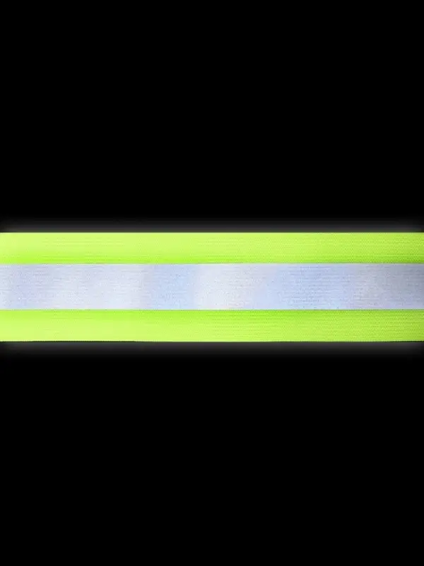 Пояс светоотражающий, эластичный, с фастексом, 57 - 101 см &times; 4.5 см, зелёный