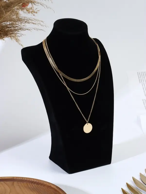 Бюст для украшений QF, 18&times;12&times;30 см, чёрный