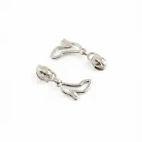 Бегунок для молнии &laquo;Спираль&raquo;, №3, &laquo;Туфелька&raquo;, 10 шт., цвет никель