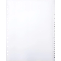 Разделитель листов из прозрач.пласт. с индексами  , А4+ цифровой 1-31