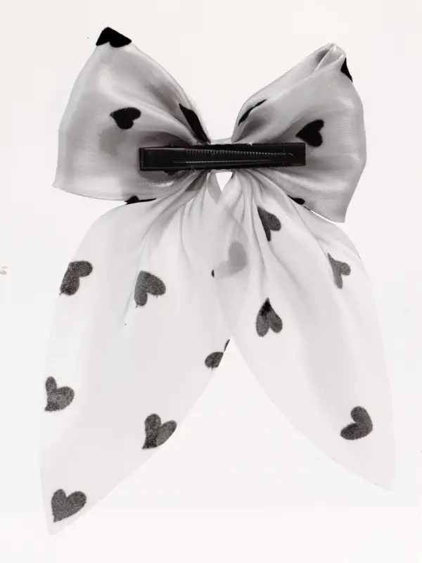 Бант для волос на заколке «Сердечки», Принцессы