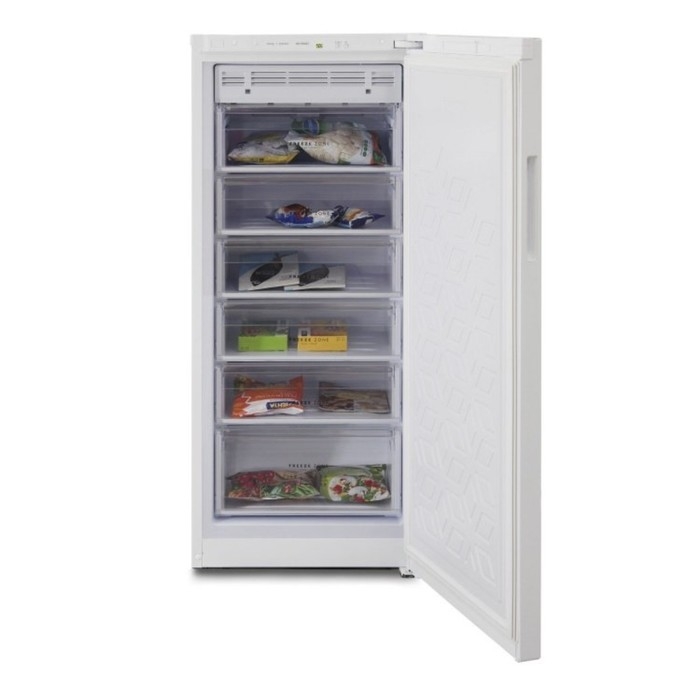 Морозильная камера "Бирюса" 6046 SN, класс В, 200 л, 6 секций, No Frost, белая