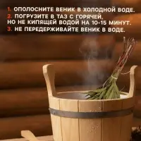 Веник для бани, эвкалиптовый, в еврослоте, &laquo;Добропаровъ&raquo;